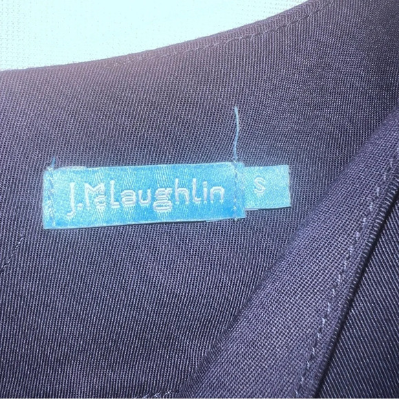 J. McLaughlin Ciara Wrap Dress Dark Navy Size Small Lyocell Brunch Elegant - Picture 3 of 16